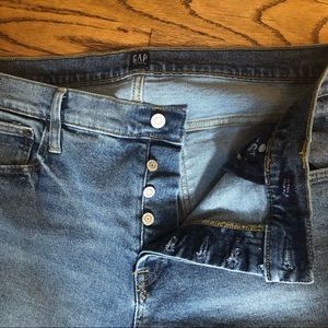 Gap 16Tall cropped jeans.